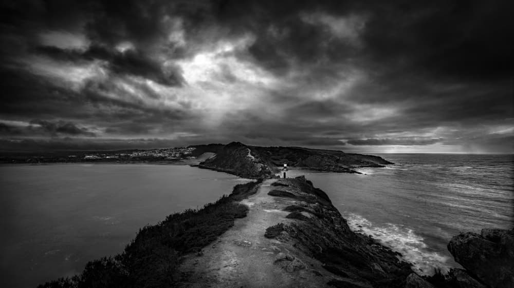 Dramatic Coastal Path by Gonçalo Capitão — canvas wall art