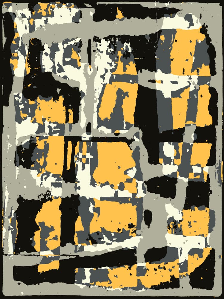 Black Gold Abstract by Petr Strnad — canvas wall art