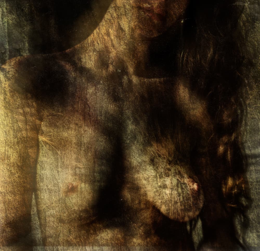 Textured Female Form by Colin Dixon — canvas wall art
