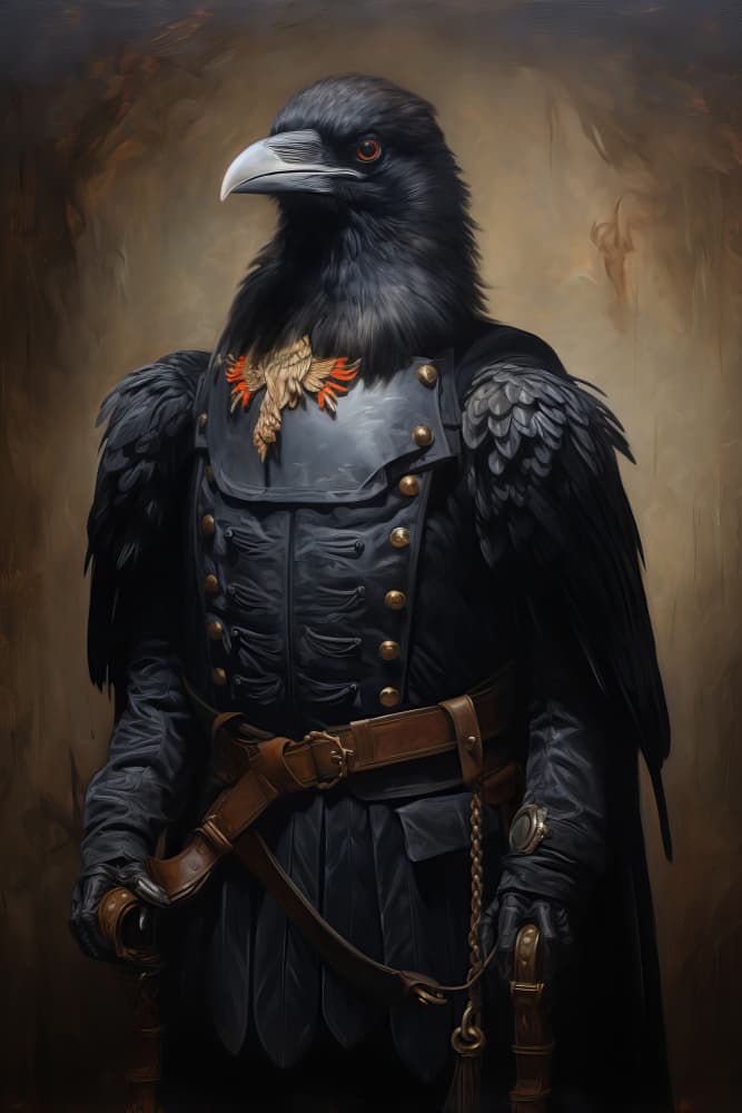 Bird In Costume 4 by Bilge Paksoylu — canvas wall art