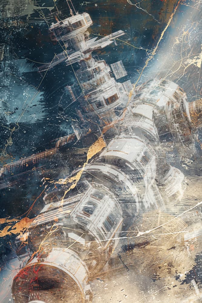 Futuristic Space Station by Rafal Kulik — canvas wall art