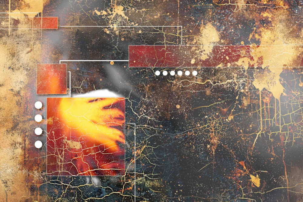 Fiery Tech Energy by Rafal Kulik — canvas wall art