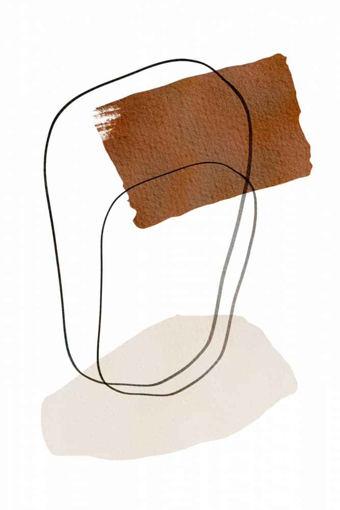 Earthy Abstract Shapes by Melloi Art Prints — canvas wall art