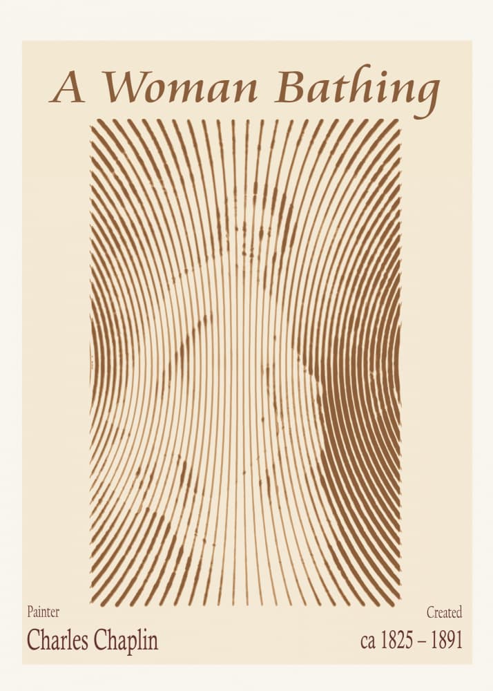 Serene Bathing Woman by Doa Project — canvas wall art