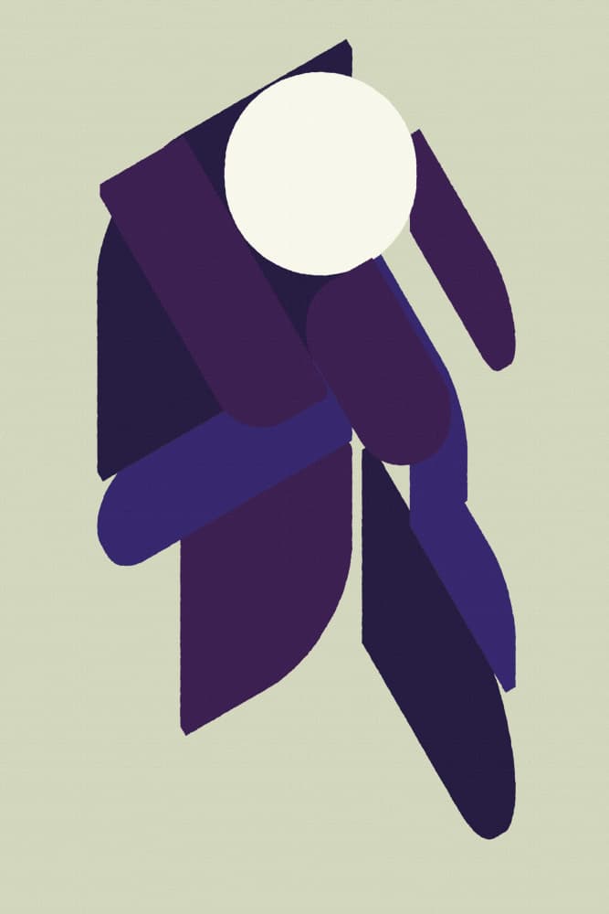 Contemplative Abstract Form by Rafa Mateo — canvas wall art