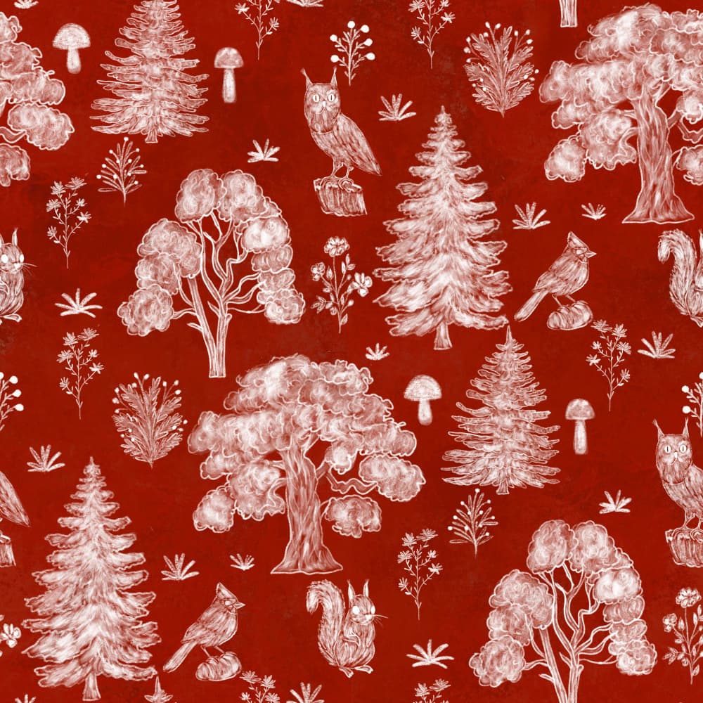 Rustic Woodland Pattern by Aliya Putrus — canvas wall art