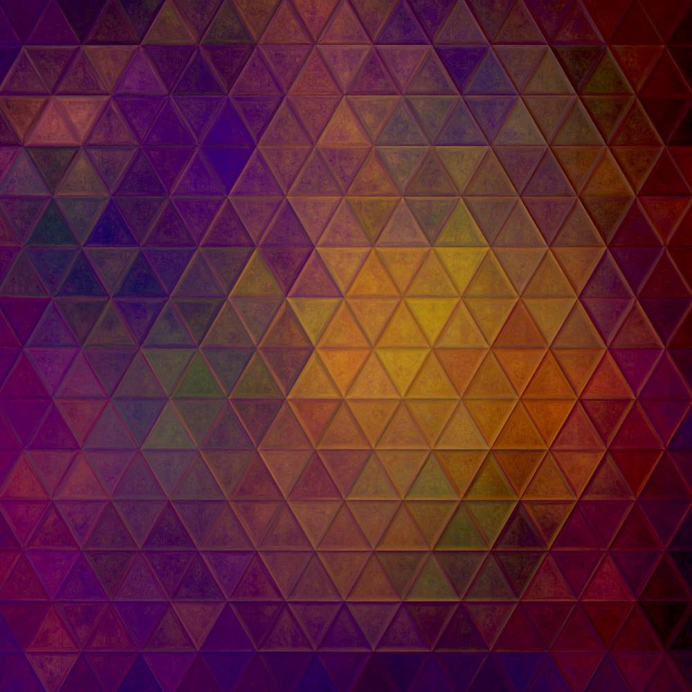 Vibrant Geometric Mosaic by Justyna Jaszke — canvas wall art