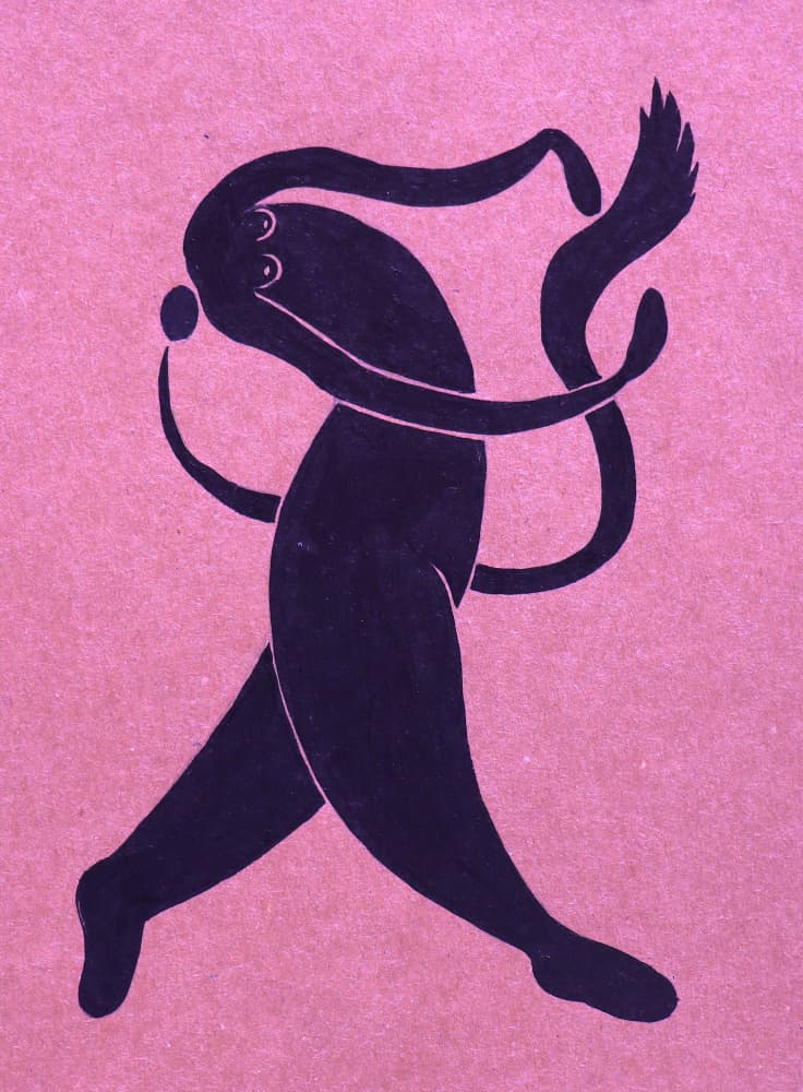 Dancing Mythical Figure by Santhosh ch — canvas wall art