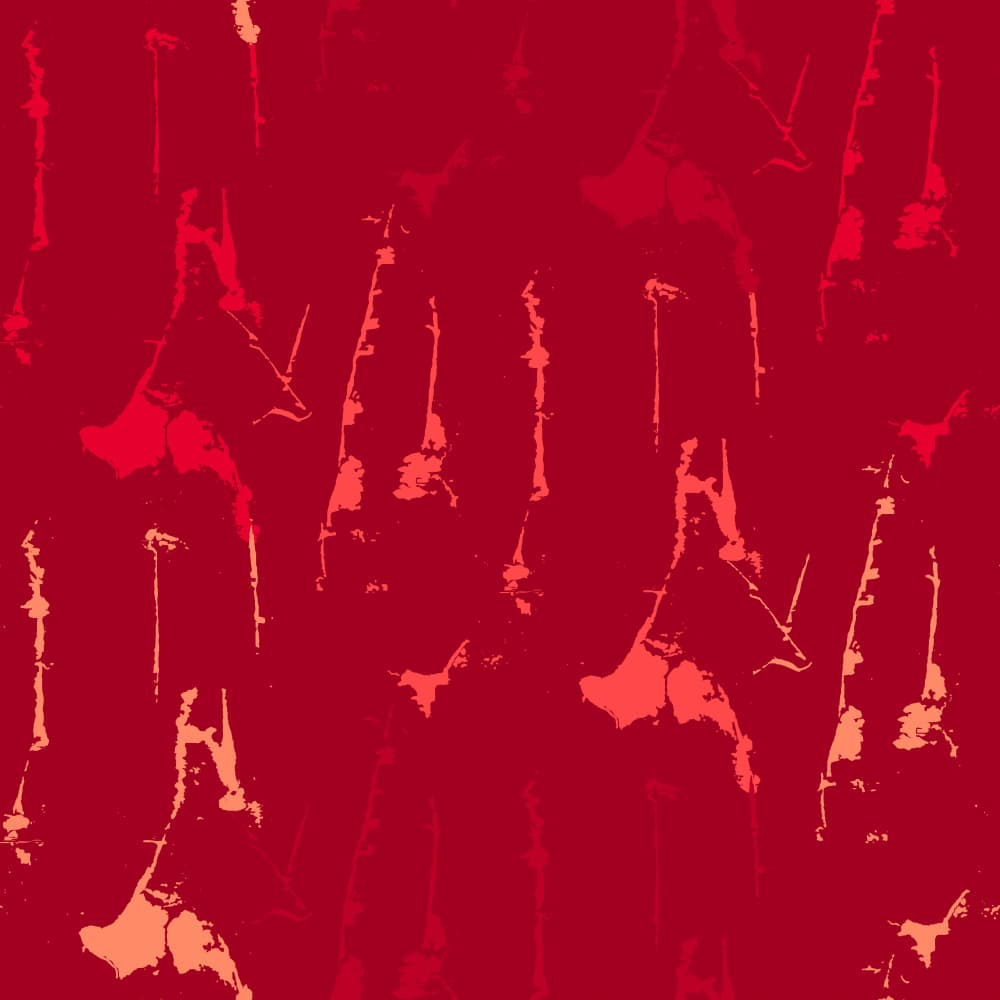Dynamic Red Abstract Texture by Marika Barsrsind β canvas wall art