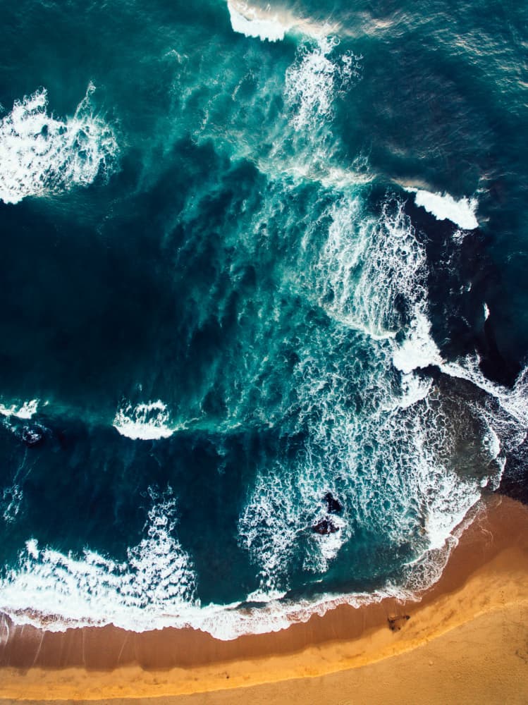 Turquoise Ocean Shore by Javier Pardina — canvas wall art