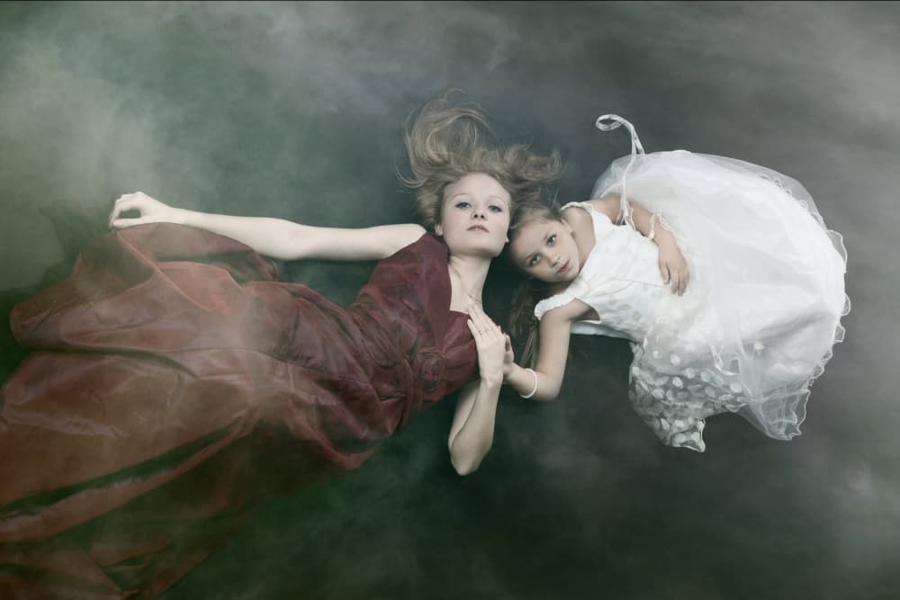 Ethereal Floating Figures by Olga Mest — canvas wall art
