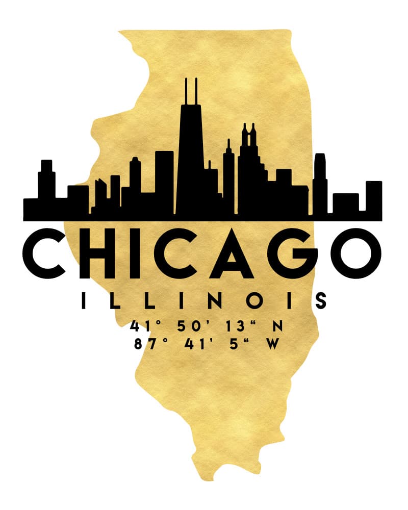 Chicago Illinois Skyline by Emiliano Deificus — canvas wall art