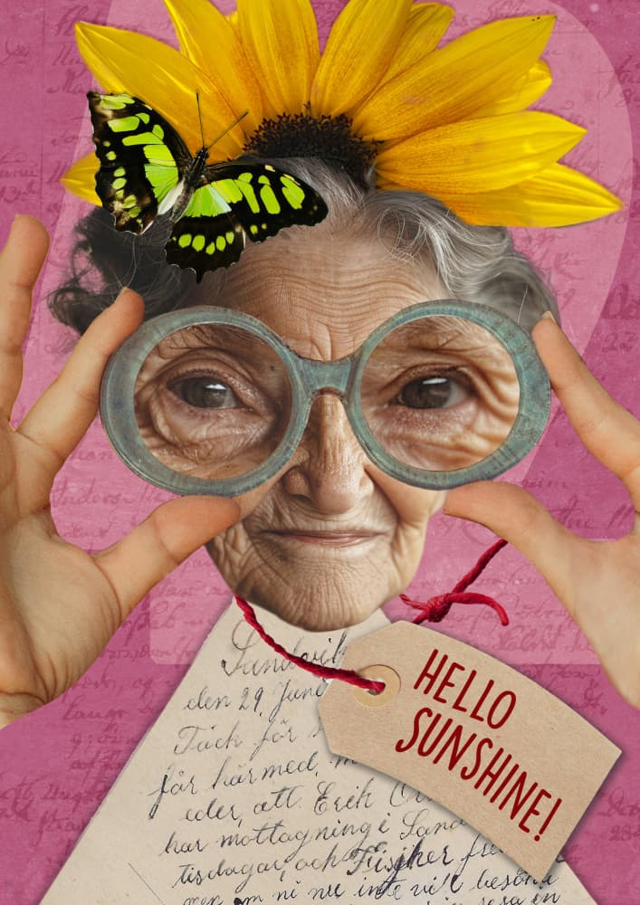 Hello Sunshine Woman by Pia Lilenthal — canvas wall art
