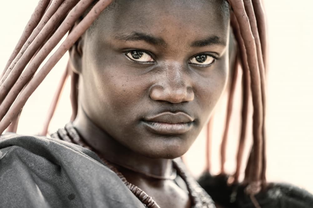 Himba Woman Portrait by Trevor Cole — canvas wall art