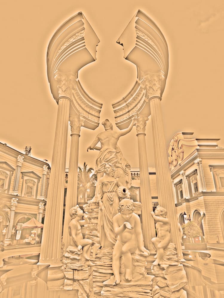 Classical Fountain Statues by Santhosh ch — canvas wall art