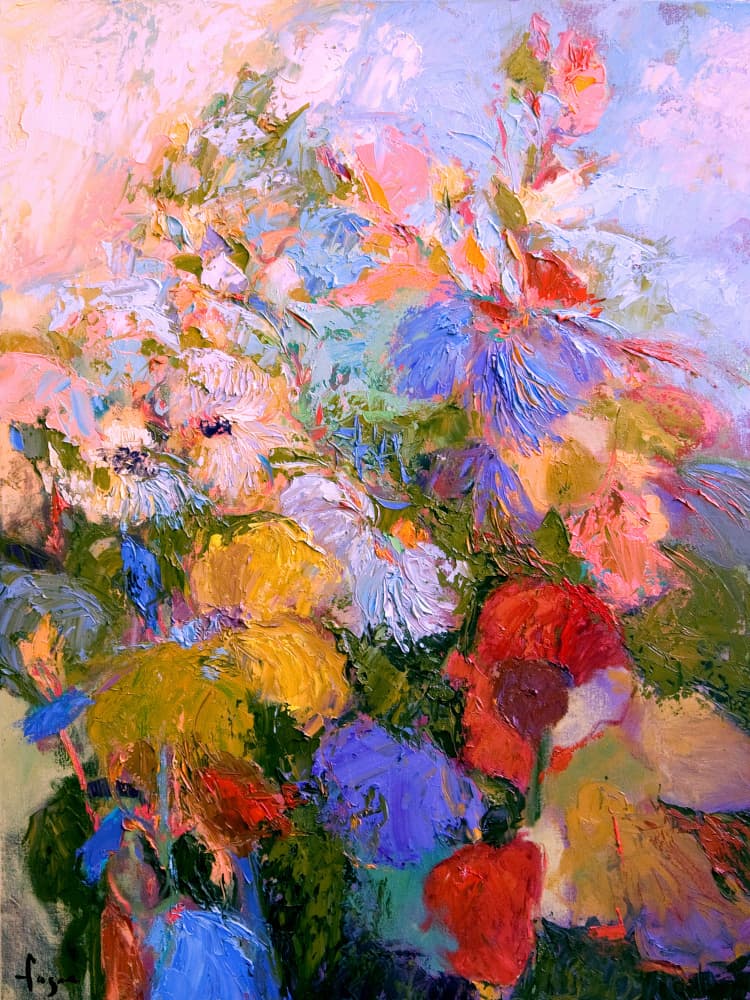 Vivid Colors And Delicate Petals by Dorothy Fagan — canvas wall art