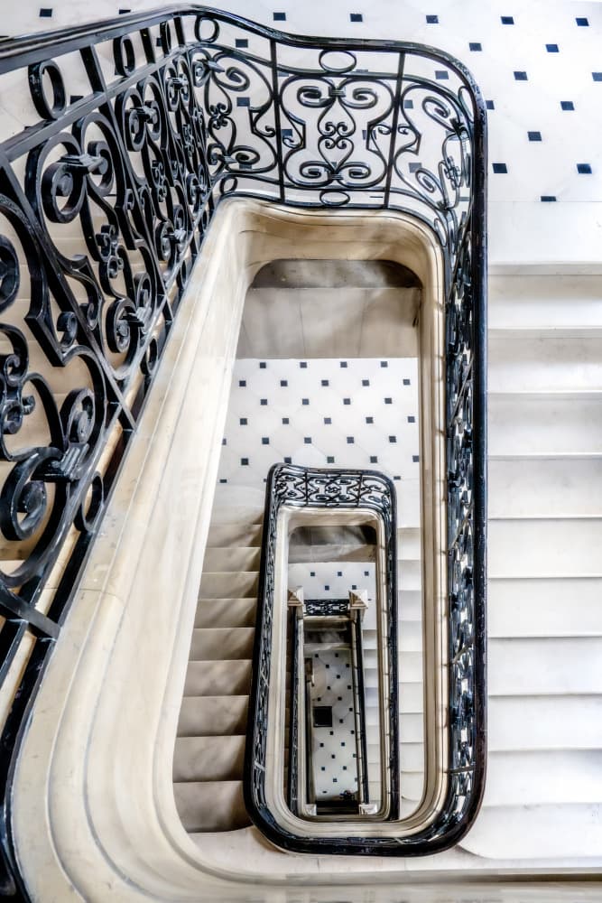 Grand Spiral Staircase by Linda Wride — canvas wall art