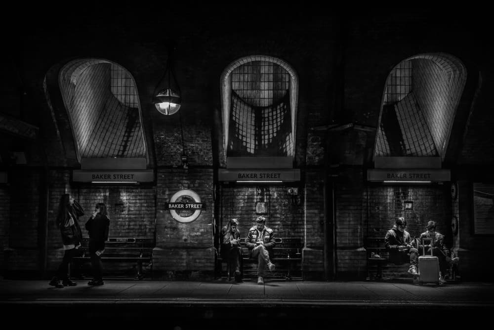 Baker Street Underground by Steven Zhou — canvas wall art