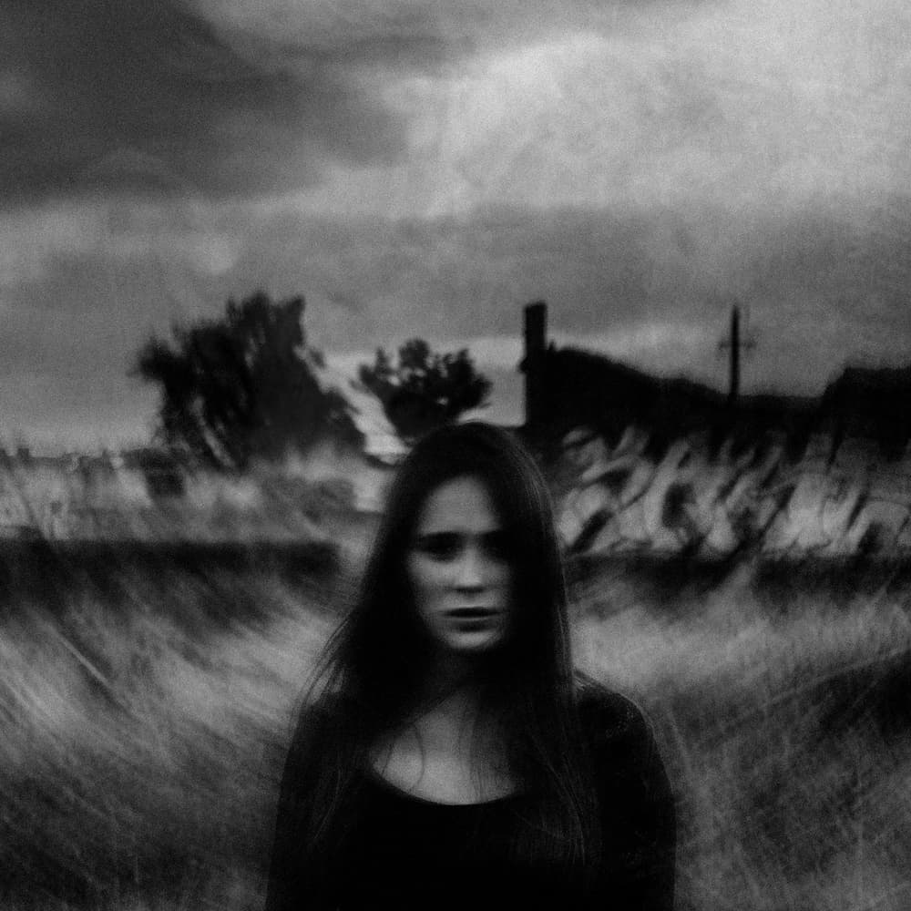 Moody Field Portrait by Milena Seita — canvas wall art
