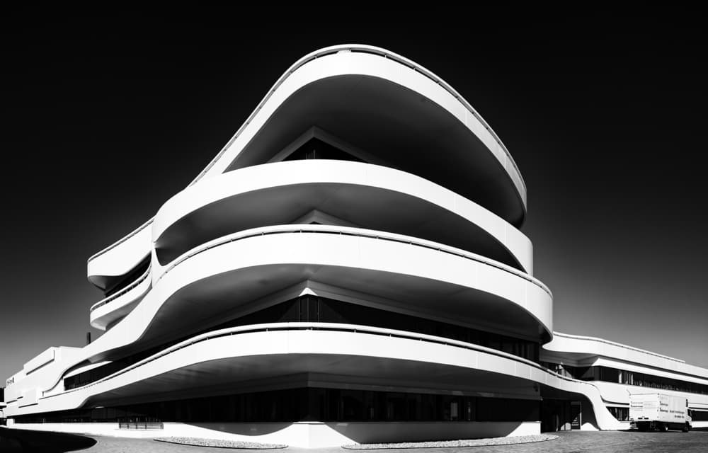 Sleek Modern Architecture by Martin Fleckenstein — canvas wall art