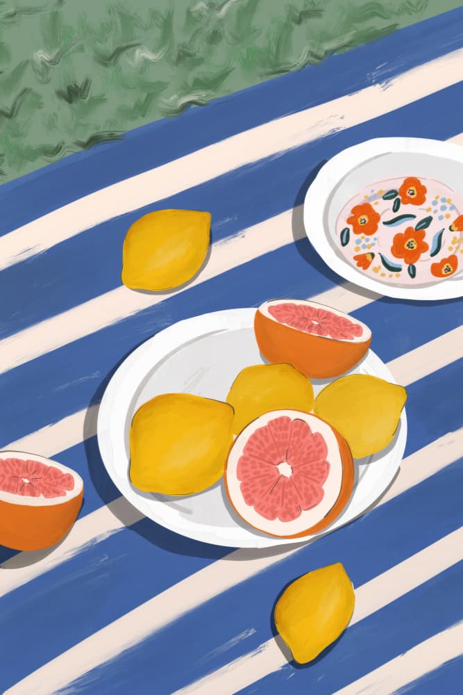 Fruitypicnic by Treechild — canvas wall art