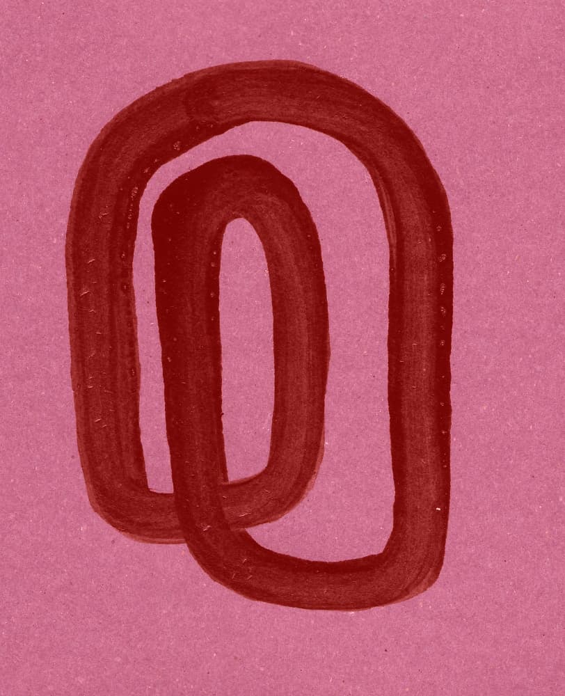 Interlocking Red Loops by Santhosh ch — canvas wall art