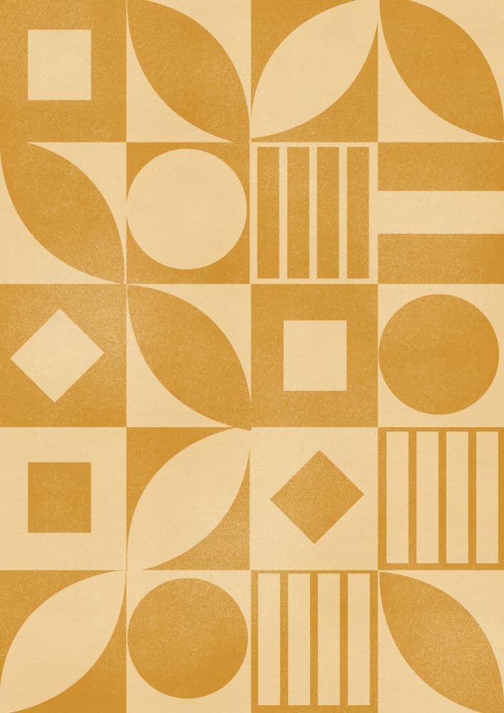 Abstract Golden Shapes by Nicholas — canvas wall art