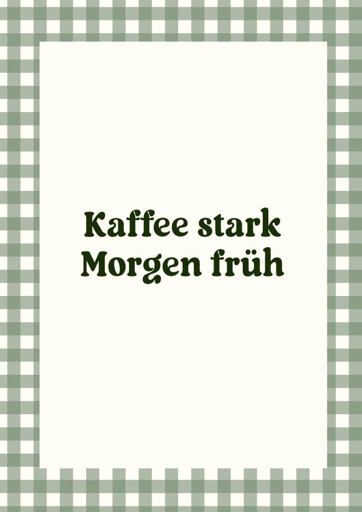 Kaffeestarkmorgenfrüh by Treechild — canvas wall art