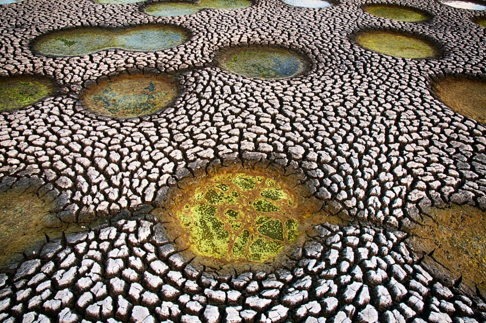 Cracked Earth Pools by Miki Meir Levi — canvas wall art