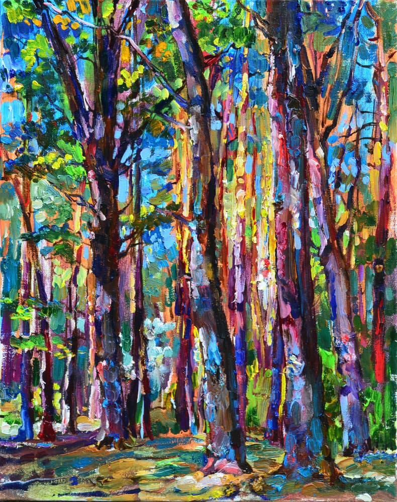 Vibrant Forest Light by Andrii Kutsachenko — canvas wall art