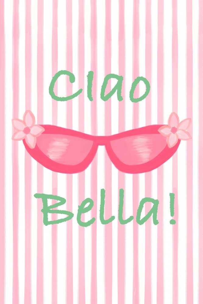 Ciao Bella Sunglasses by Aliya Putrus — canvas wall art