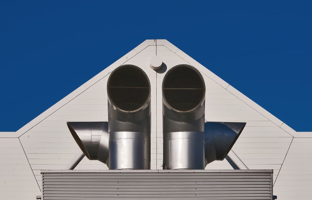 Modern Vents Blue Sky by Henk van Maastricht — canvas wall art