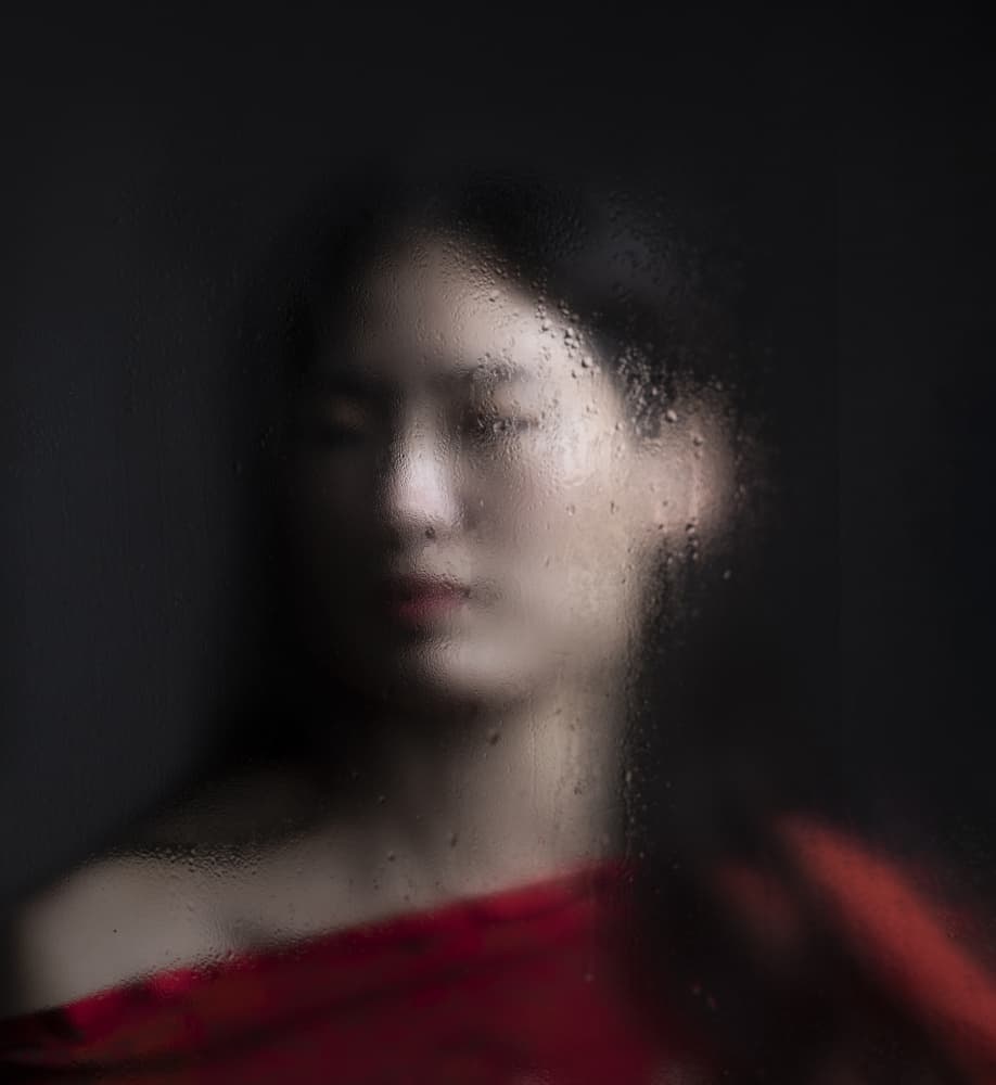 Pensive Rain Portrait by Rachel Pansky — canvas wall art