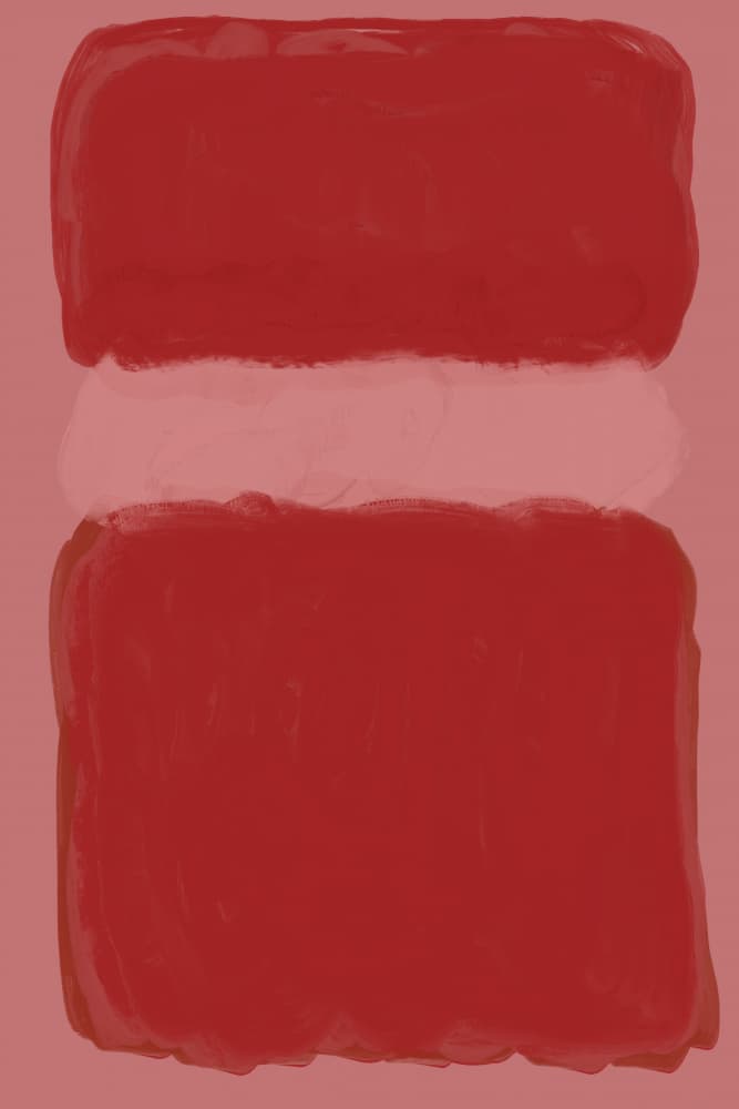 Soft Red Color Field by The Art Concept — canvas wall art