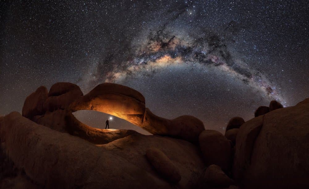 Milky Way Desert Arch by César Vega Toledano — canvas wall art