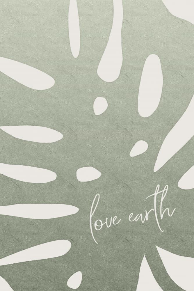 Monstera Love Earth by Melanie Viola — canvas wall art