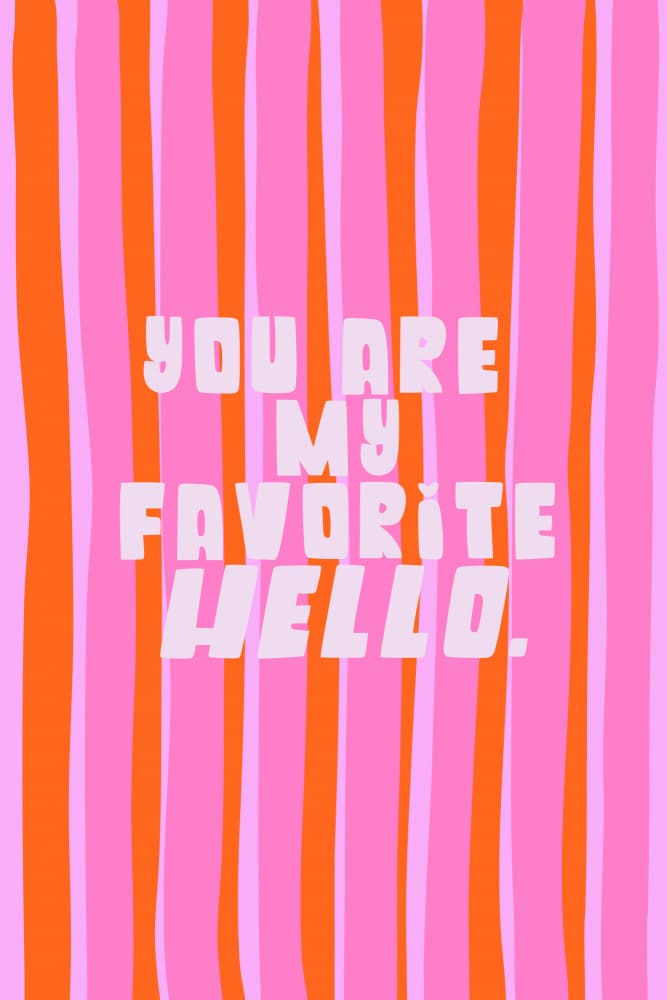 My Favorite Hello by Treechild — canvas wall art