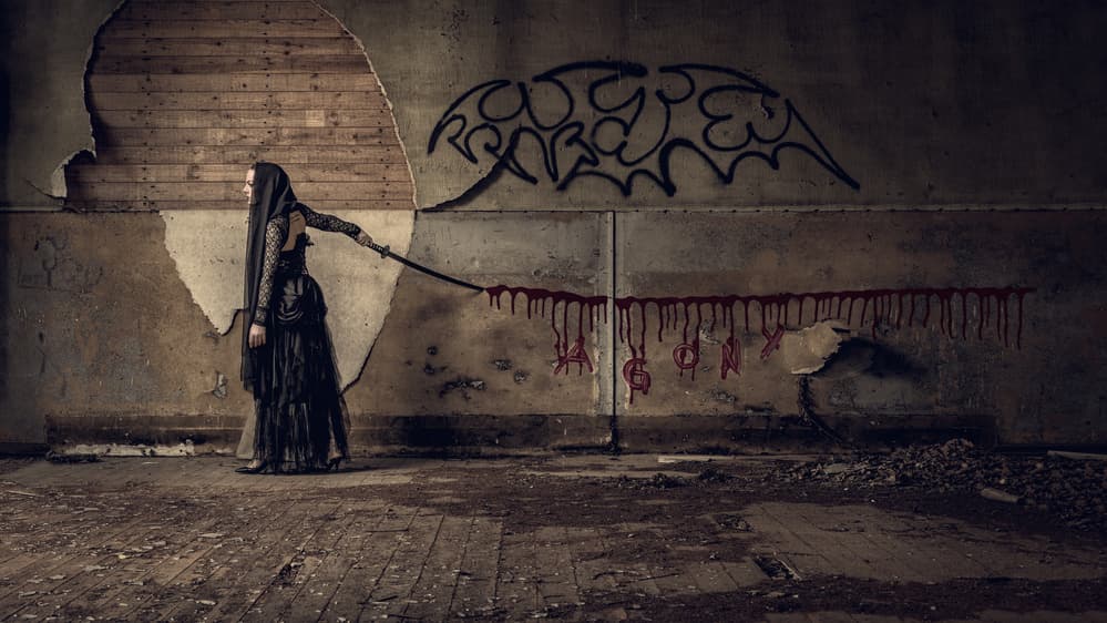 Gothic Sword Woman by Petri Damstén — canvas wall art