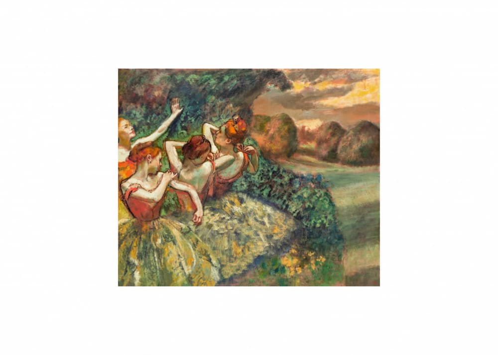 Four Dancers No.2 by Edgar Degas — canvas wall art