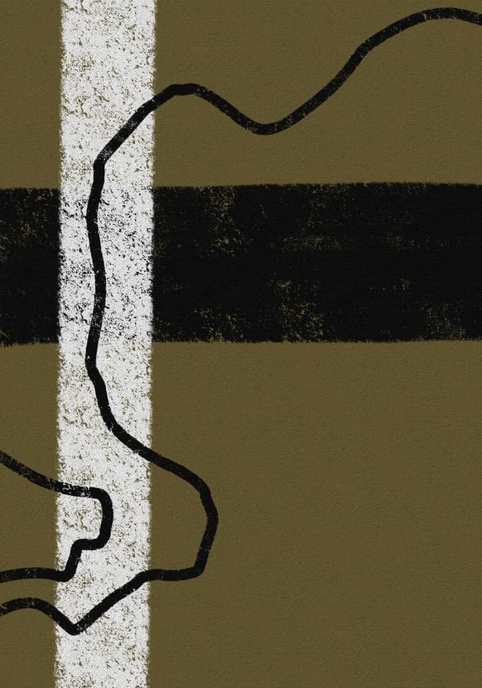 Graphic Olive Lines by Yuli Saputra — canvas wall art