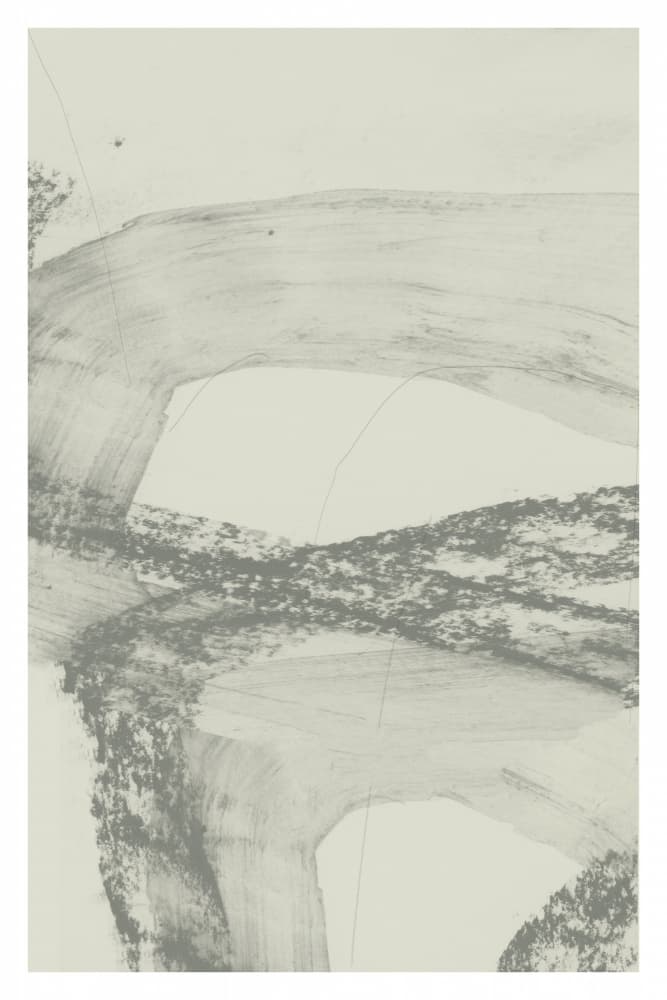 Flowing Grey Abstract by cartissi — canvas wall art