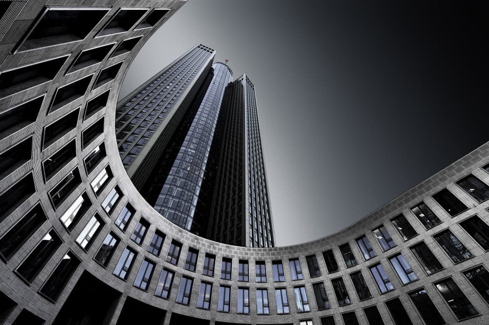 Urban Curve Sky by Jorge Pimenta — canvas wall art