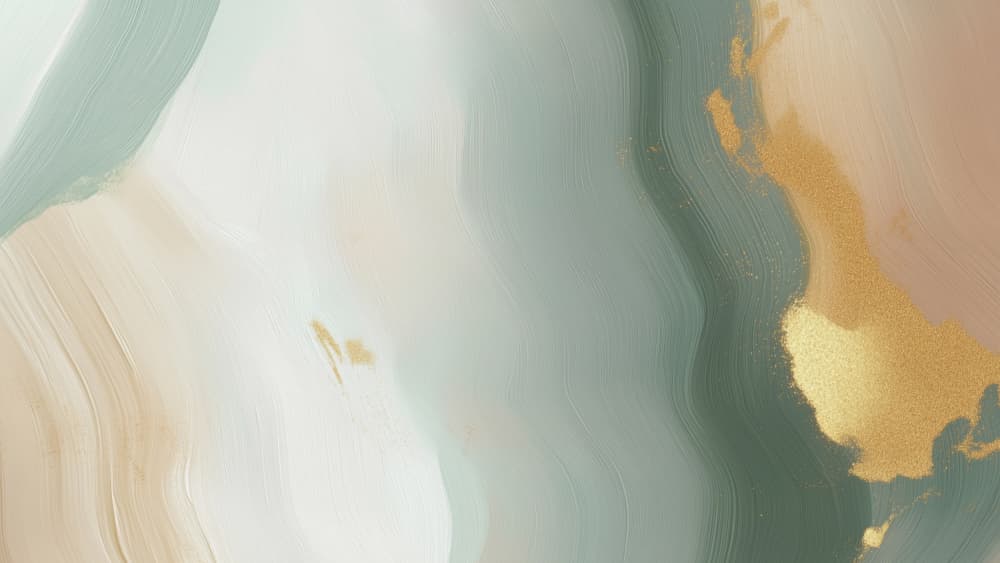 Serene Gold Green Abstract by Marika Barsrsind β canvas wall art
