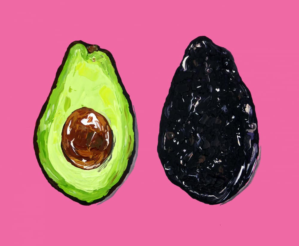 Pink Pop Avocados by Alice Straker — canvas wall art