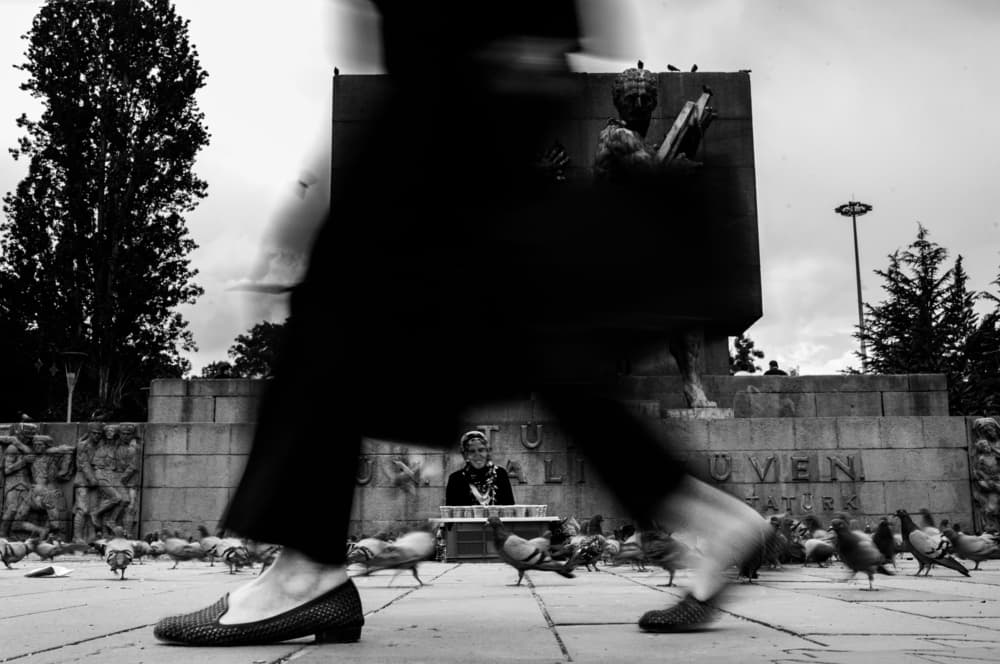 City Motion Blur by Murat YILMAZ — canvas wall art