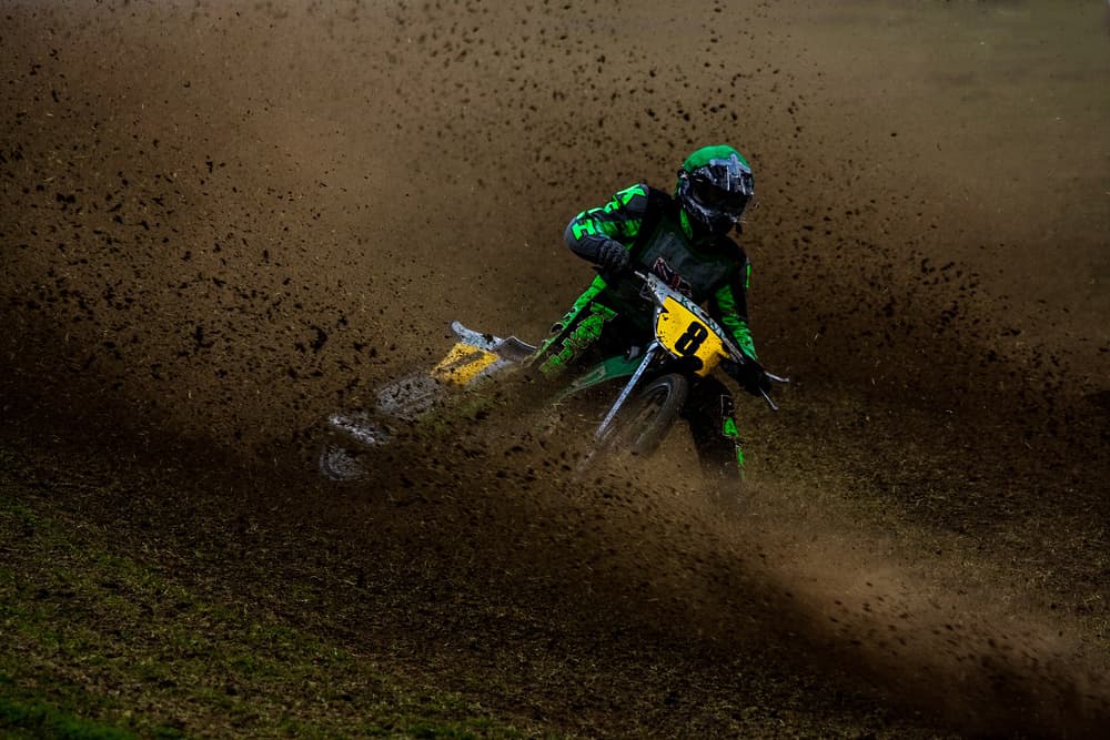 Motocross Mud Thrill by Rolf Endermann — canvas wall art
