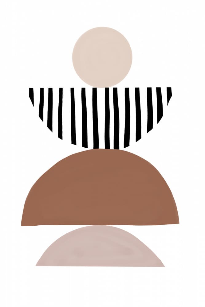 Modern Desert Stripes by Melloi Art Prints — canvas wall art