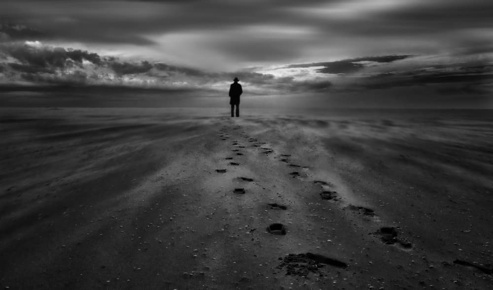 Footprints To Horizon by Yvette Depaepe — canvas wall art