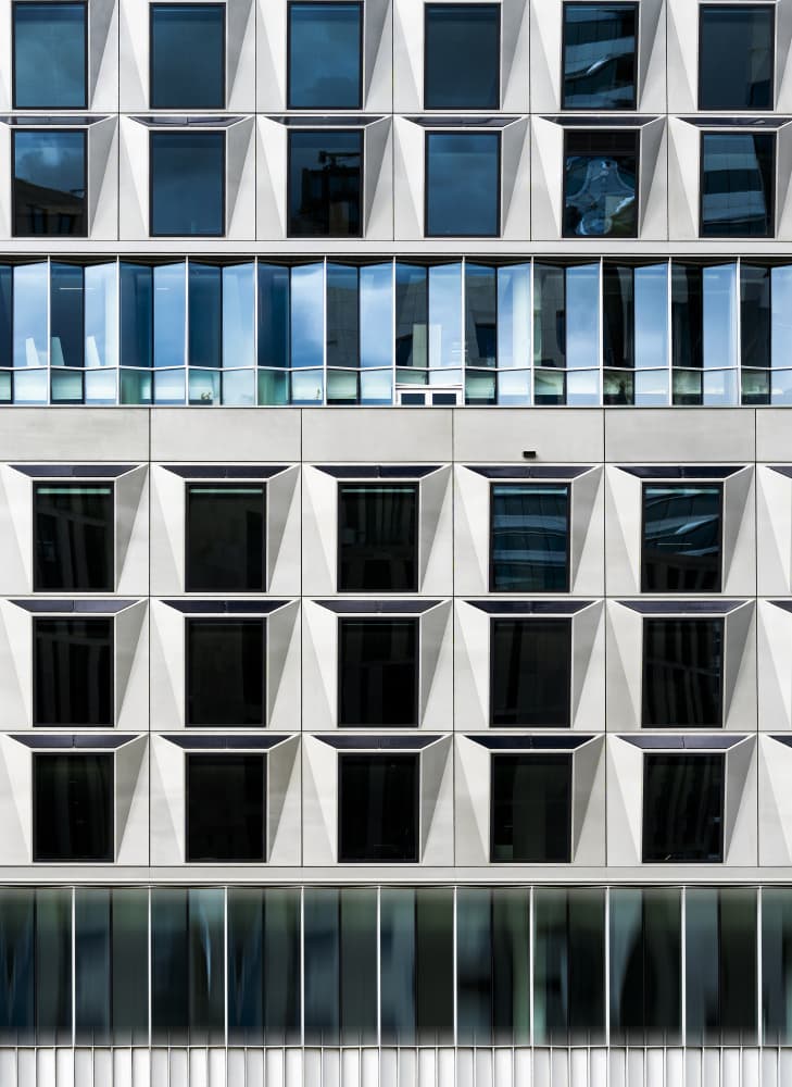 Modern Building Facade by Greetje van Son — canvas wall art