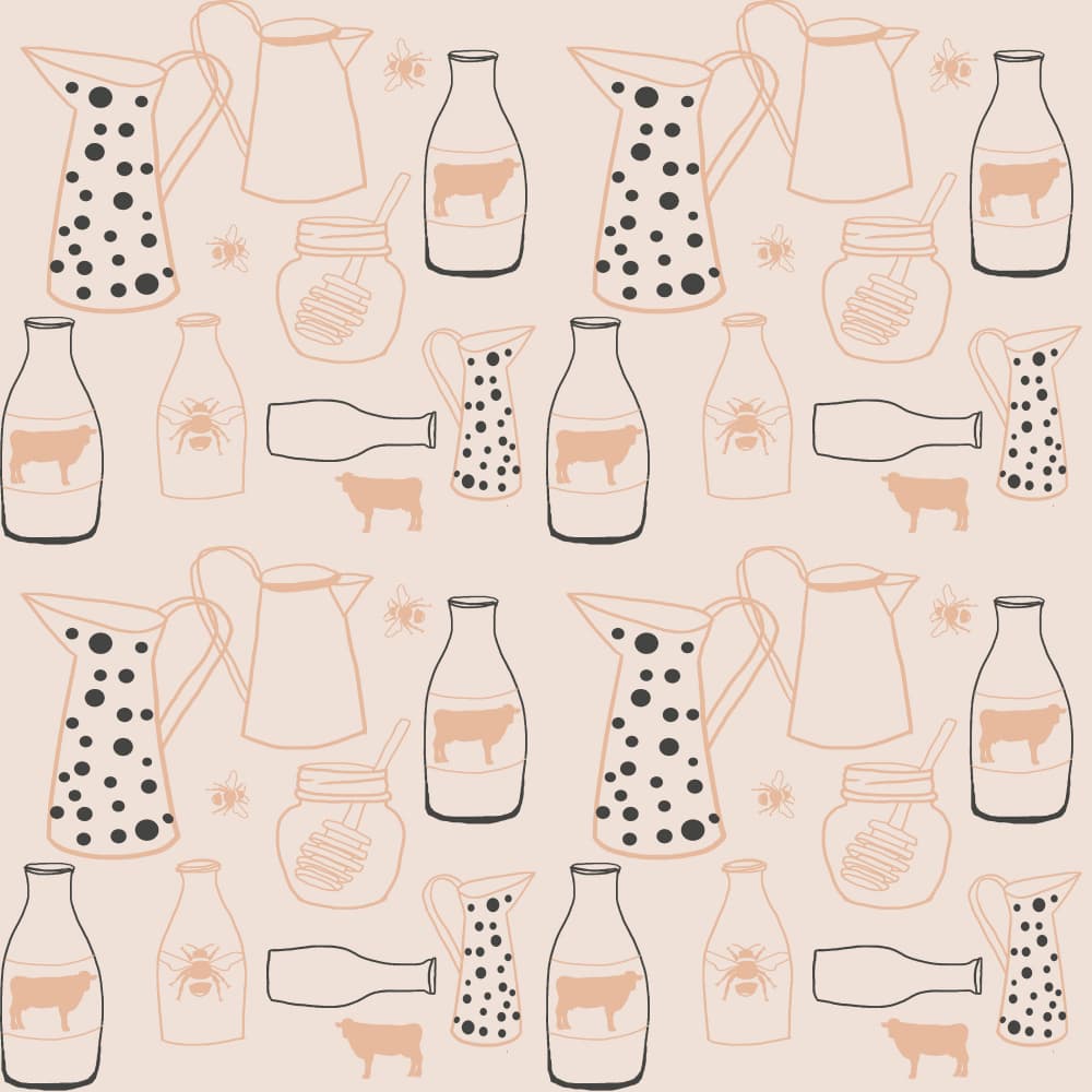 Rustic Farmhouse Pattern by Gemma Bardot — canvas wall art